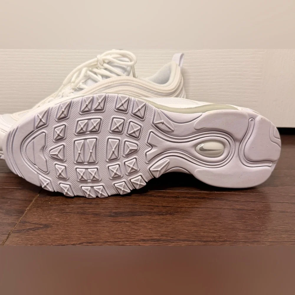 Nike Air Max 97 Triple White Sneakers Youth 7